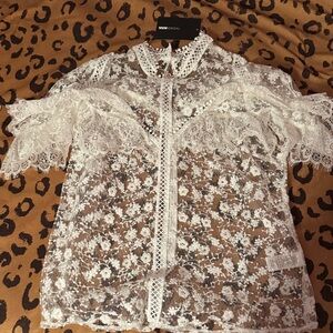 Fashion Nova (sold out on their site) ✨Statement Ruffle top